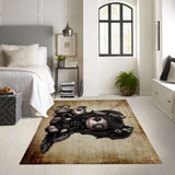 Little stitch -Old Friends - Rat Area Rug