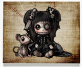 Little stitch -Old Friends - Rat Canvas Art Print