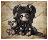 Little stitch -Old Friends - Rat Velveteen Blanket