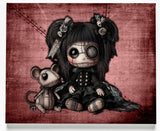 Little stitch -Old Friends - Rat Canvas Art Print