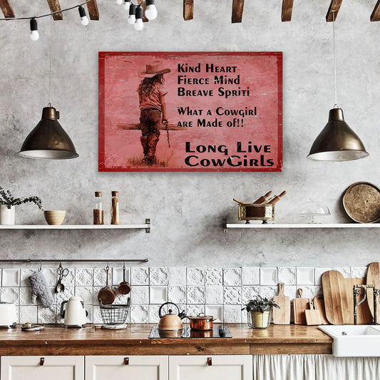 Long Live Cowgirls Canvas Art