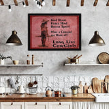 Long Live Cowgirls Framed Canvas