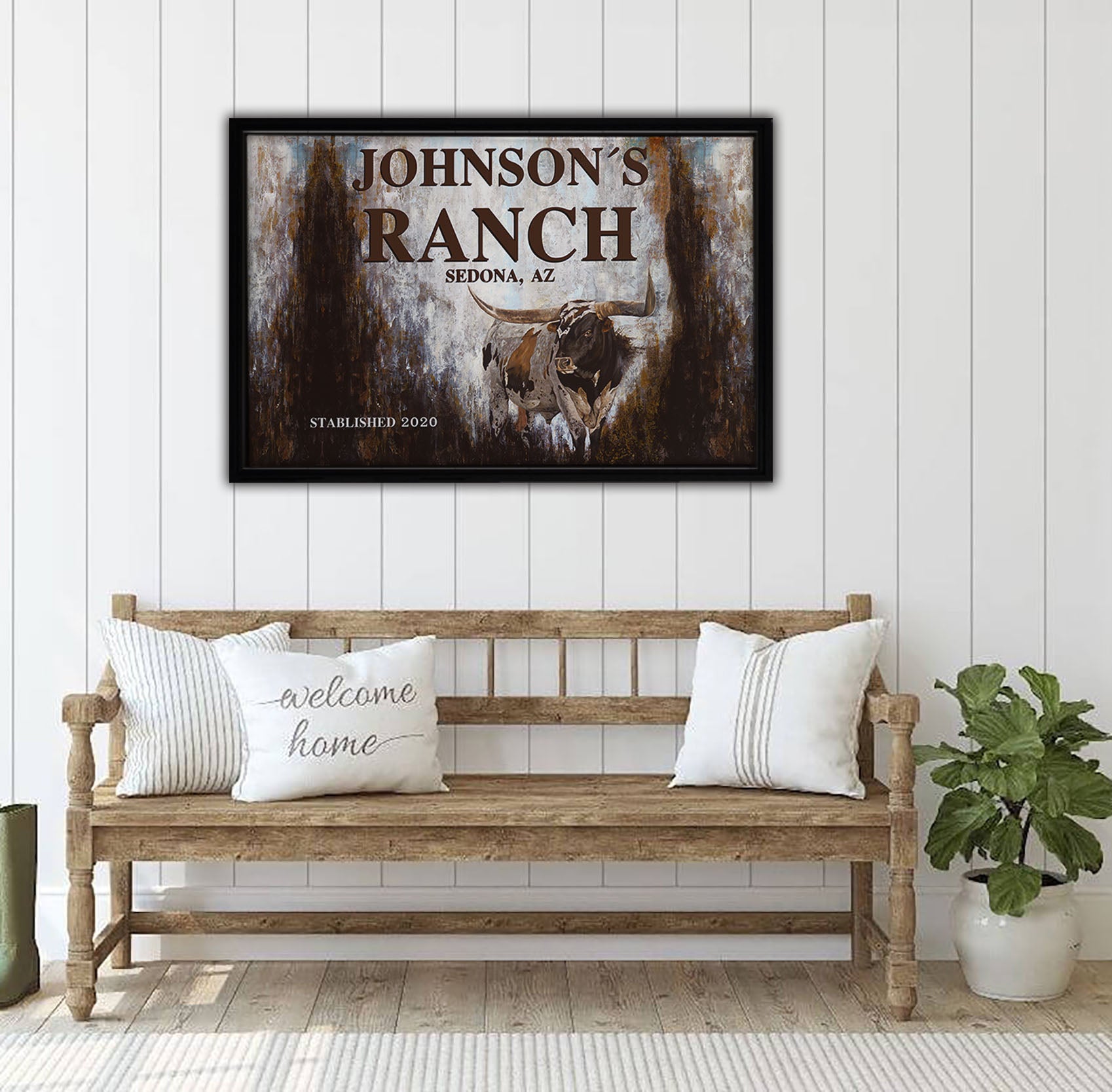 Longhorn 2020 Framed Canvas