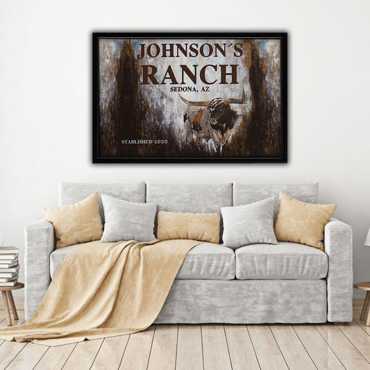 Longhorn 2020 Framed Canvas