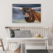 Longhorn Painting Canvas Art