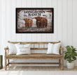 Longhorn Ranch Framed Canvas