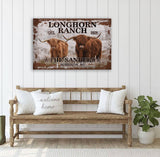 Longhorn Ranch Canvas Art