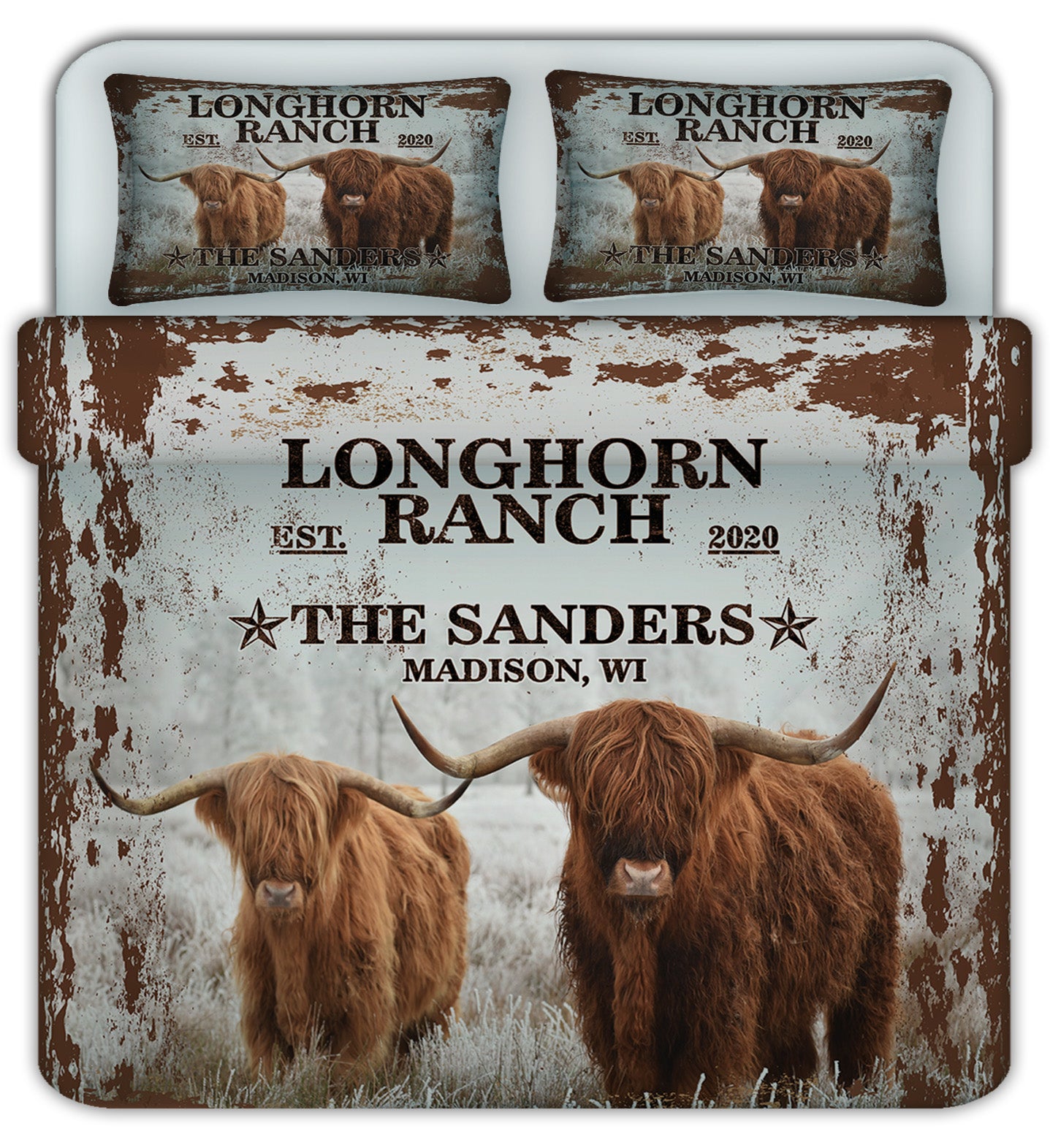 Longhorn Ranch Duvet Cover Set