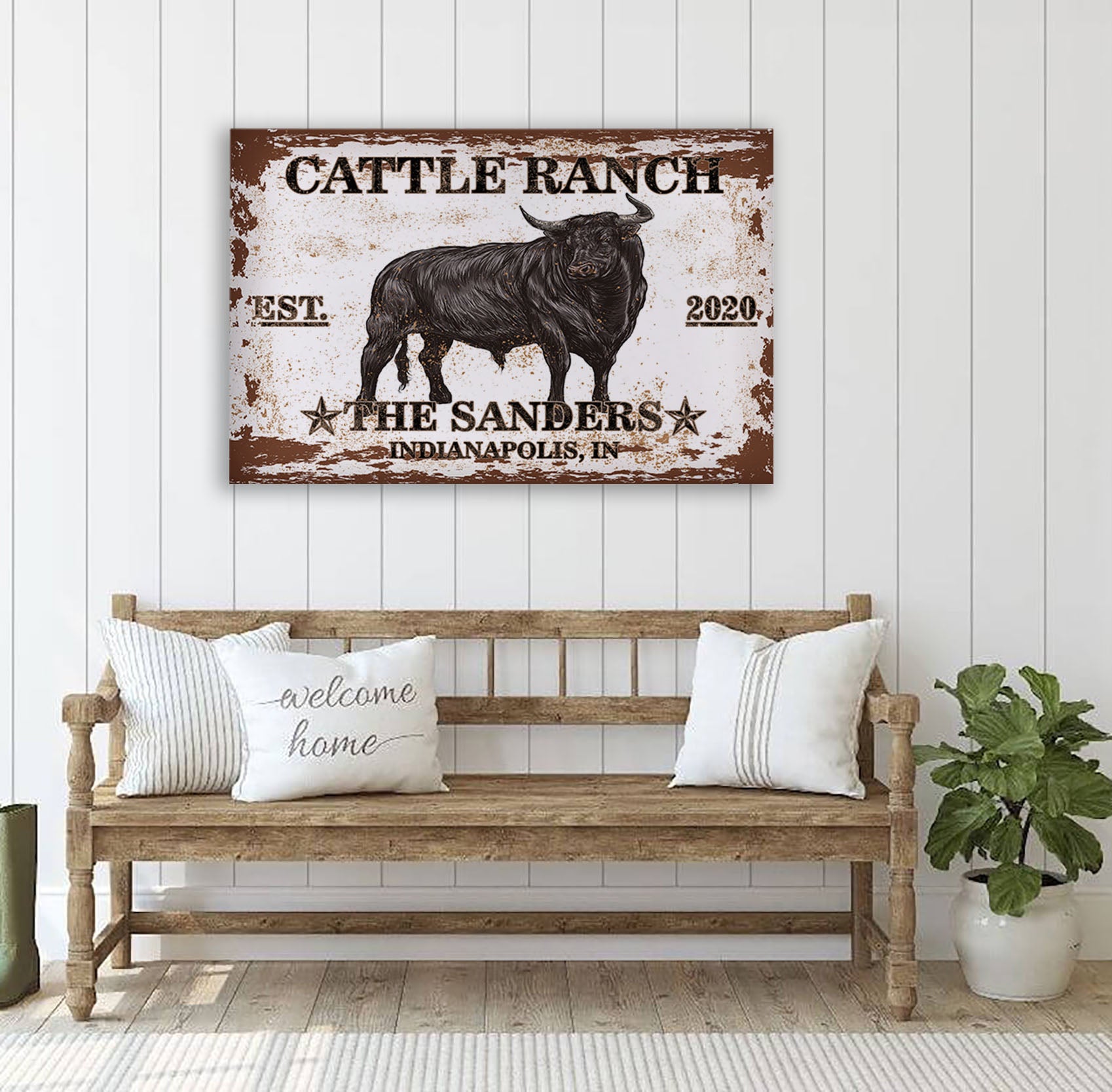 Longhorn Canvas Art