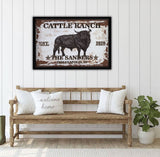 Longhorn Framed Canvas