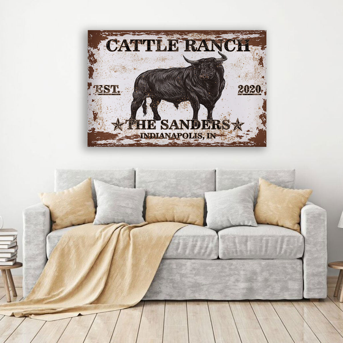 Longhorn Canvas Art