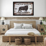 Longhorn Framed Canvas