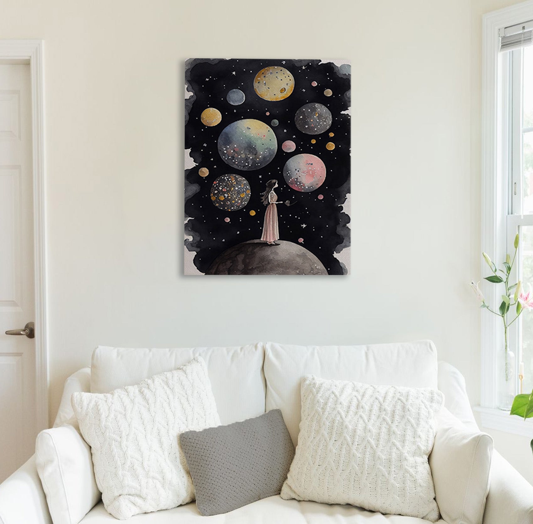 Lunar Whispers Canvas Print