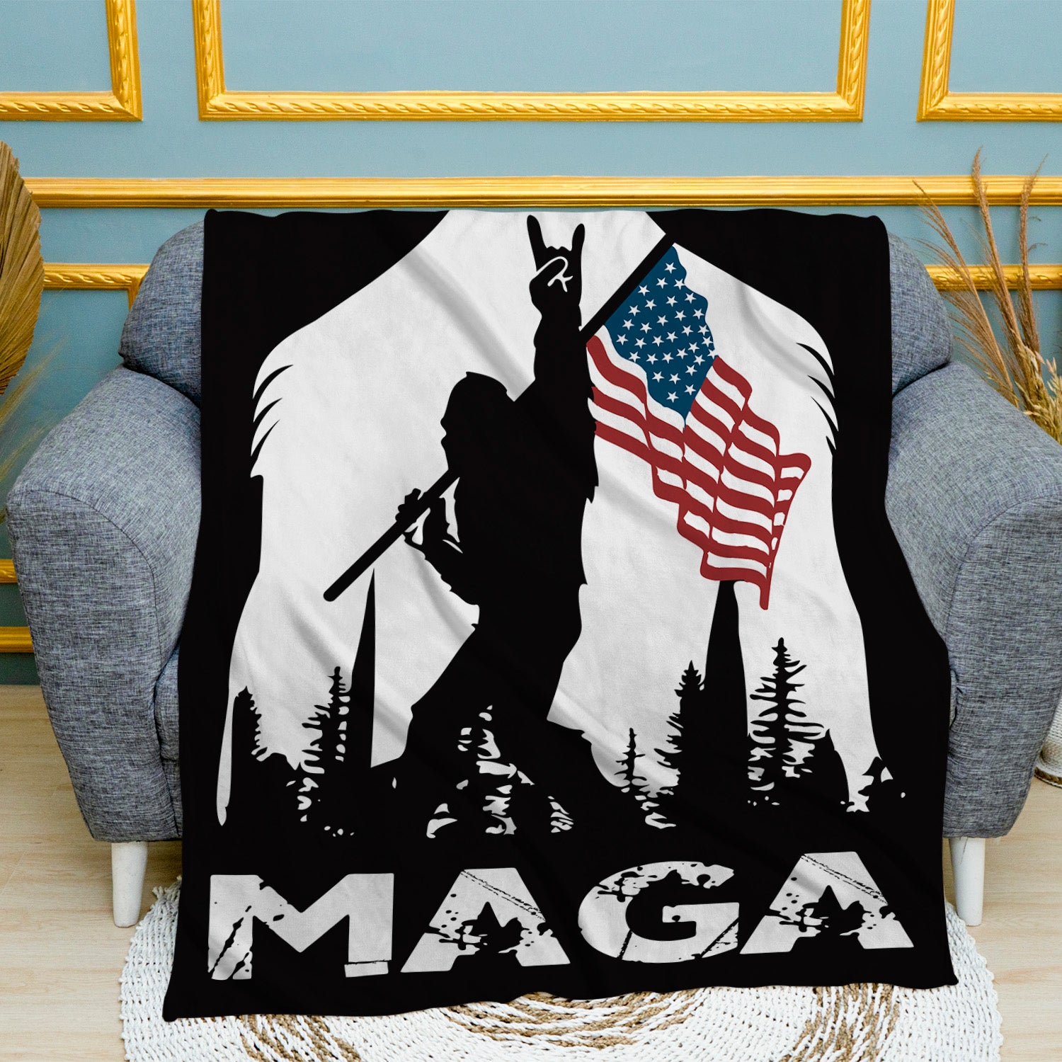 MAGA Design #3 Super Plush Blanket