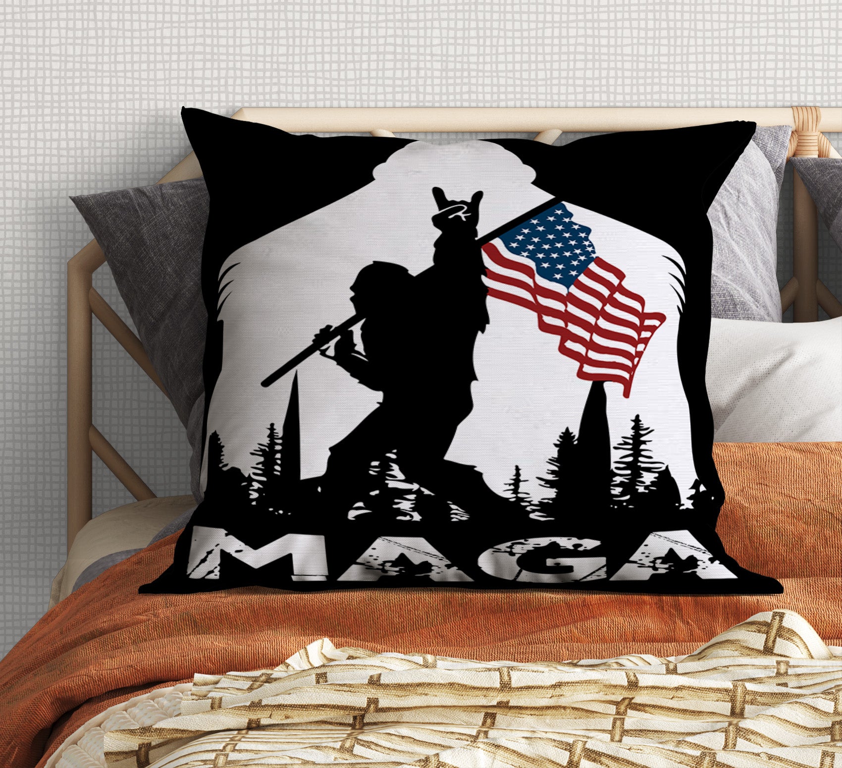 MAGA Design #3 Throw Pillow