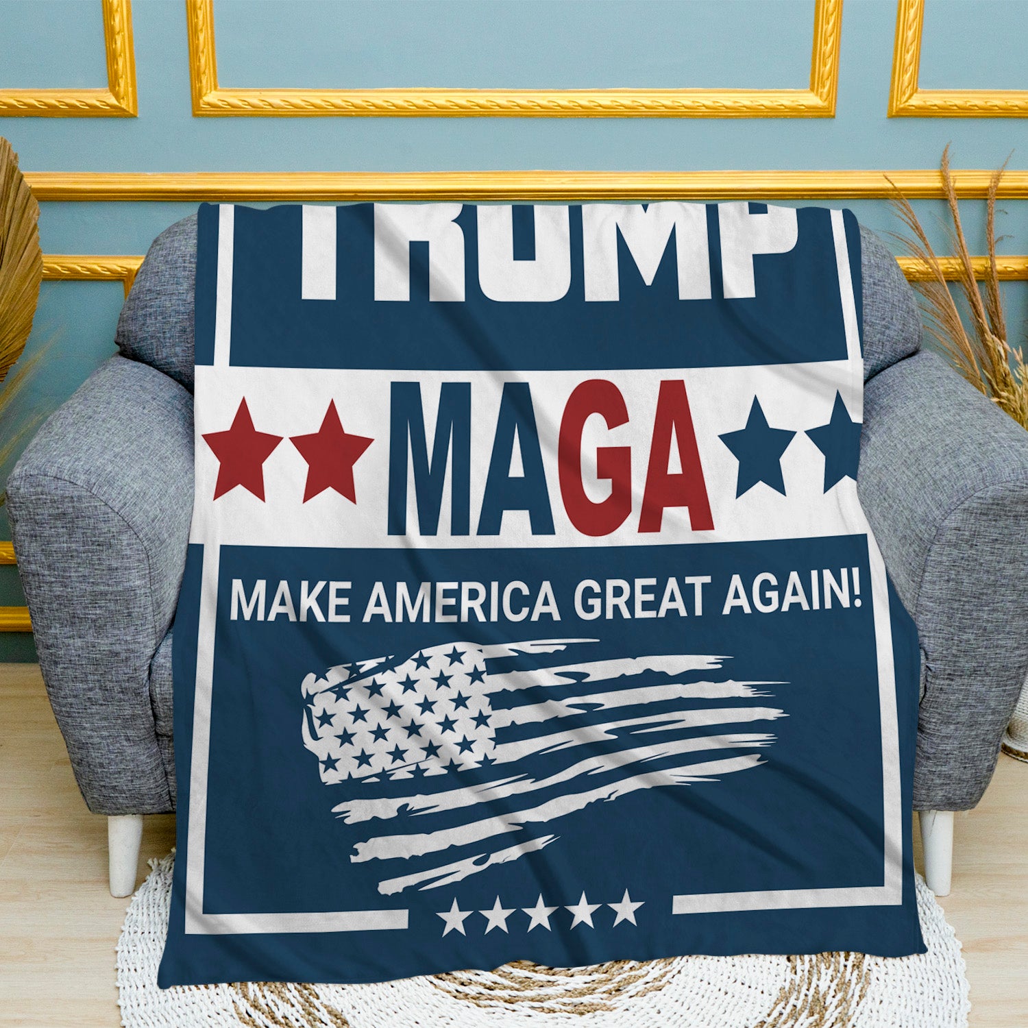 MAGA Design #4 Super Plush Blanket