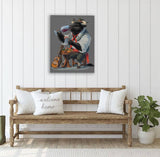 Melodic Bull Canvas Print