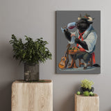 Melodic Bull Canvas Print