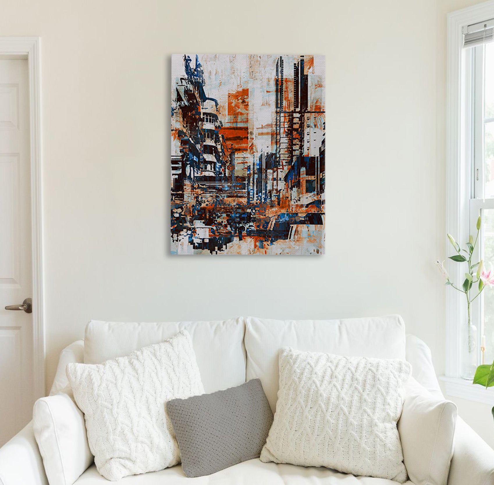 Metropolis Mosaic Canvas Print