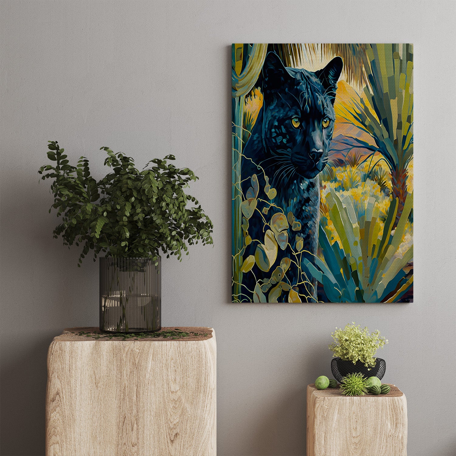 Midnight Whiskers Canvas Print