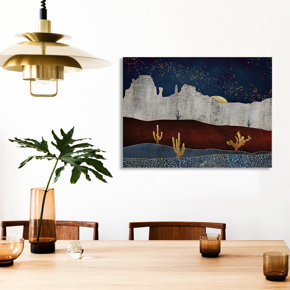 Moonlight Oasis Canvas Print