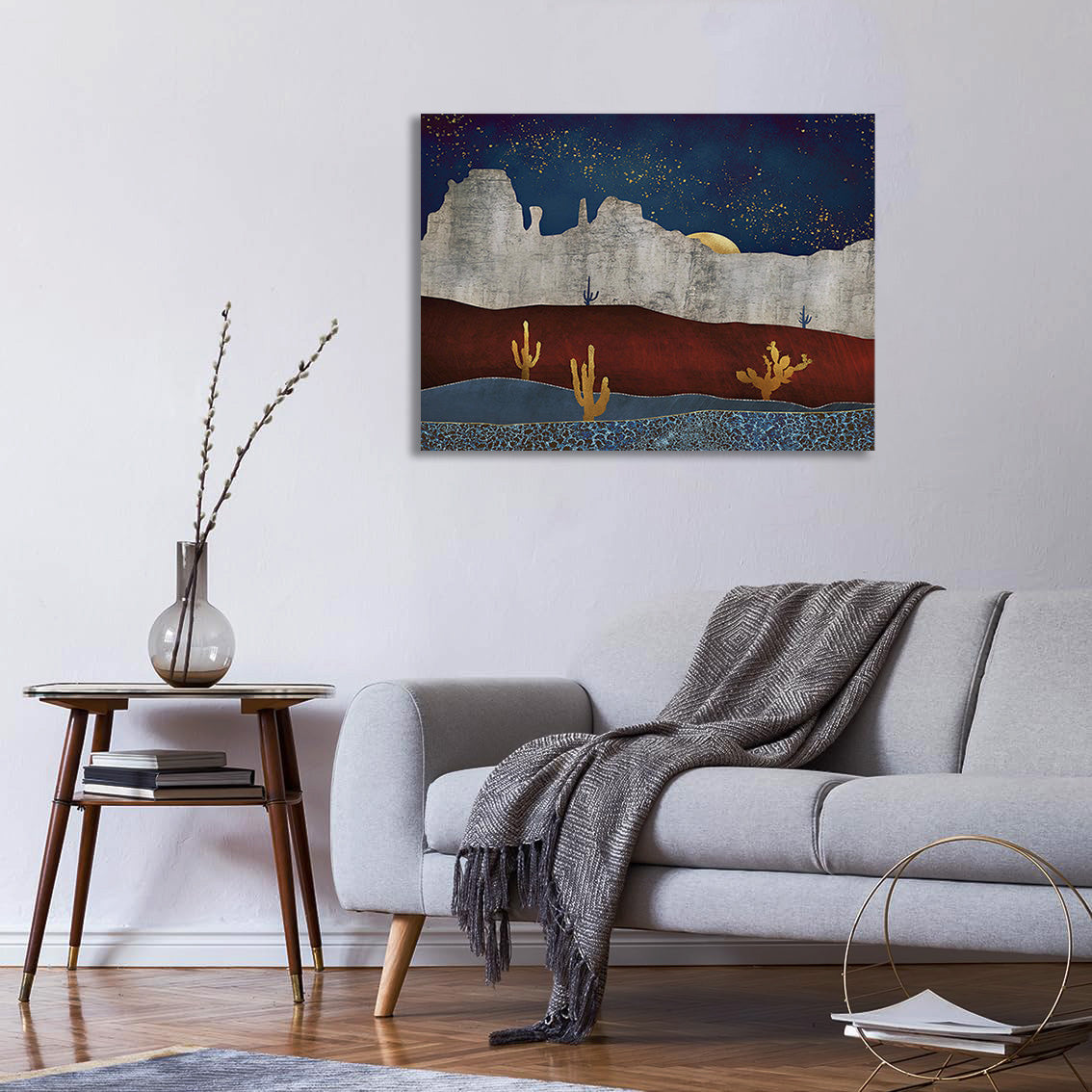 Moonlight Oasis Canvas Print