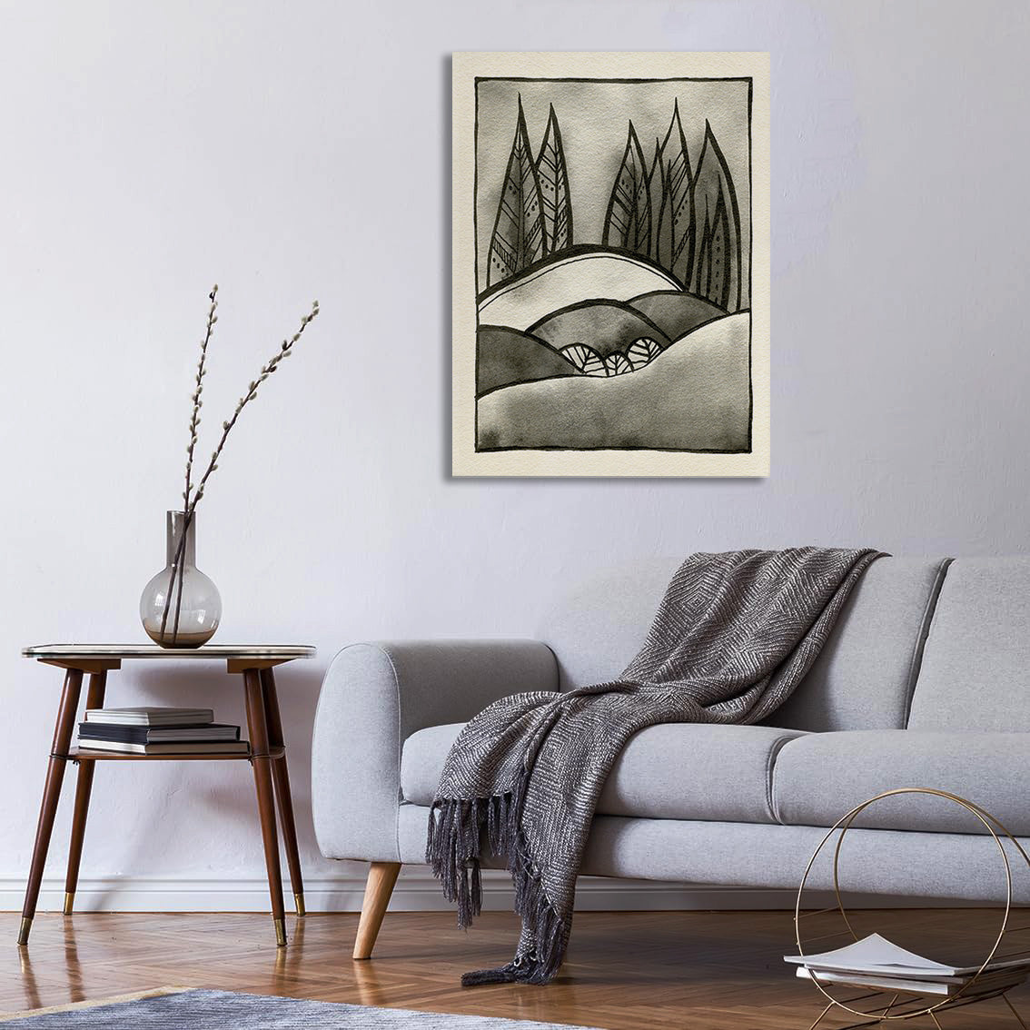 Nature's Contrast Canvas Print