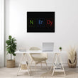 Nerdy Table Canvas Print