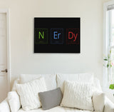 Nerdy Table Canvas Print