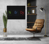 Nerdy Table Canvas Print