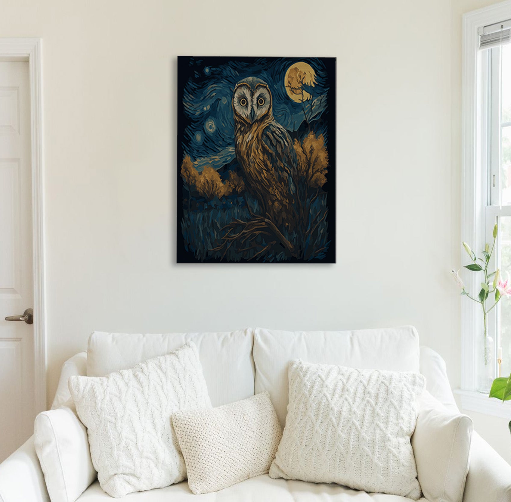 Nocturnal Wisdom Canvas Print