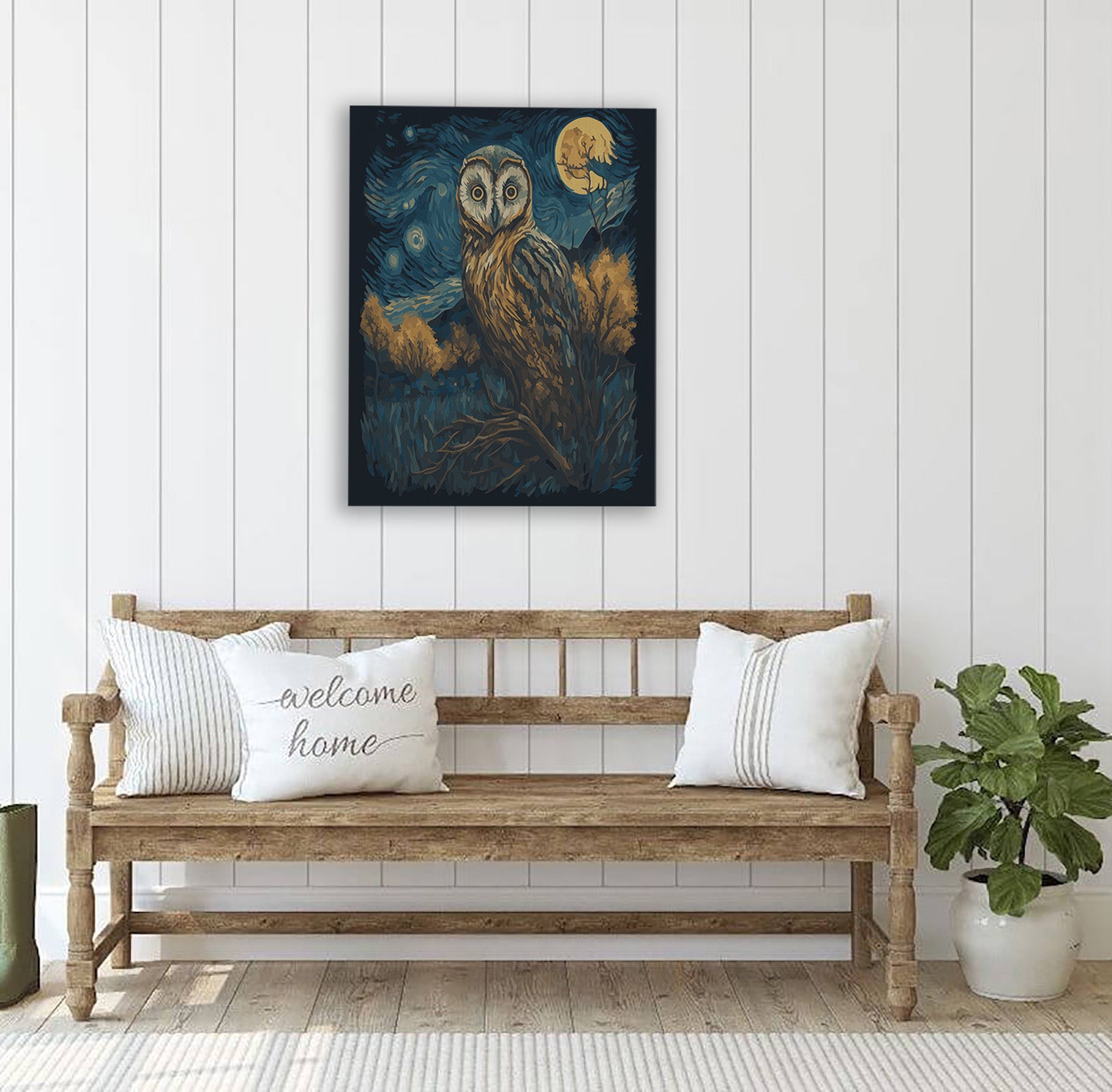 Nocturnal Wisdom Canvas Print