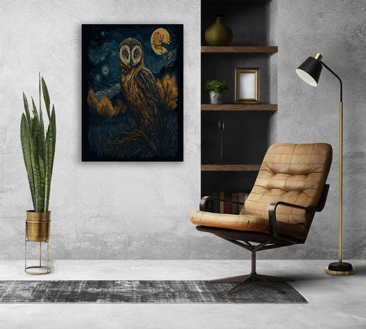 Nocturnal Wisdom Canvas Print