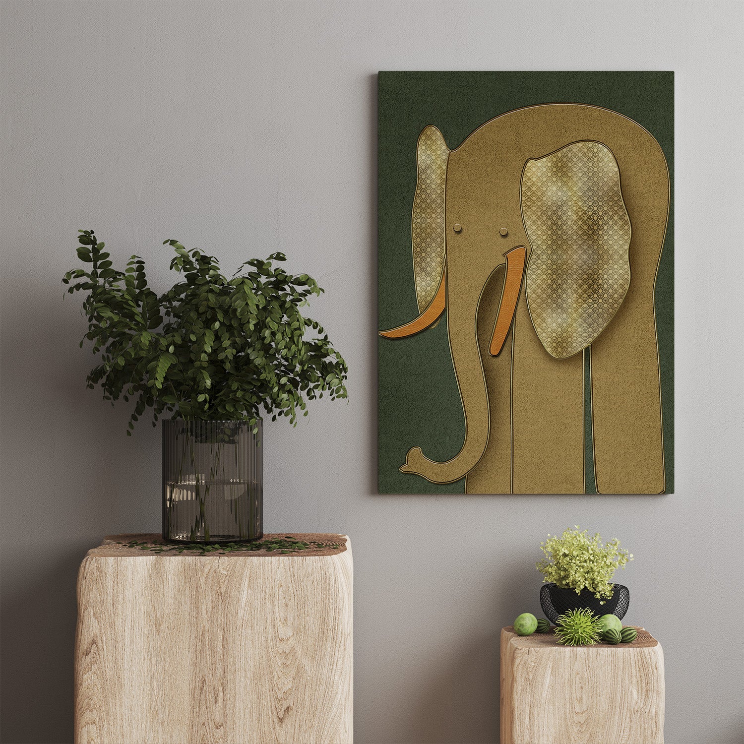 Pachyderm Canvas Print