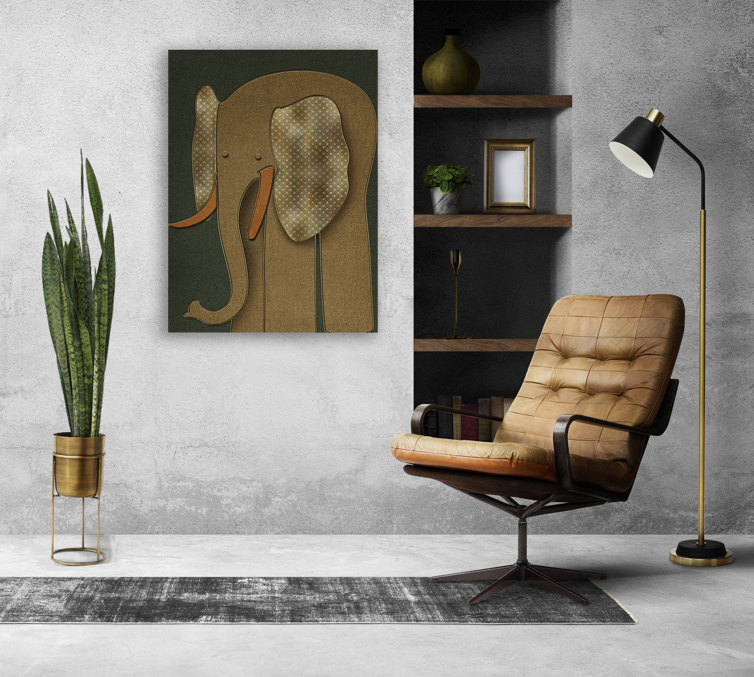 Pachyderm Canvas Print