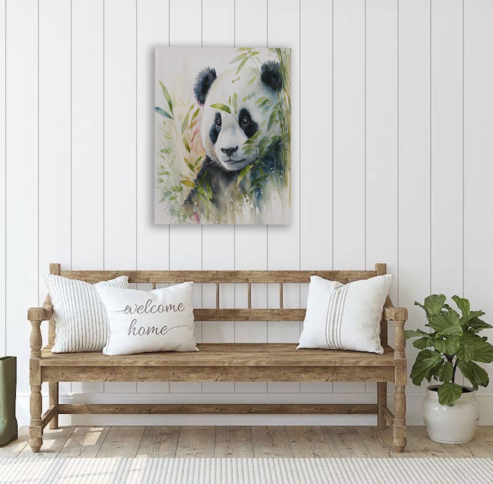 Panda in Nature Canvas Print