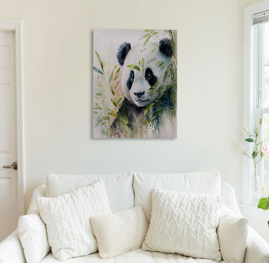 Panda in Nature Canvas Print