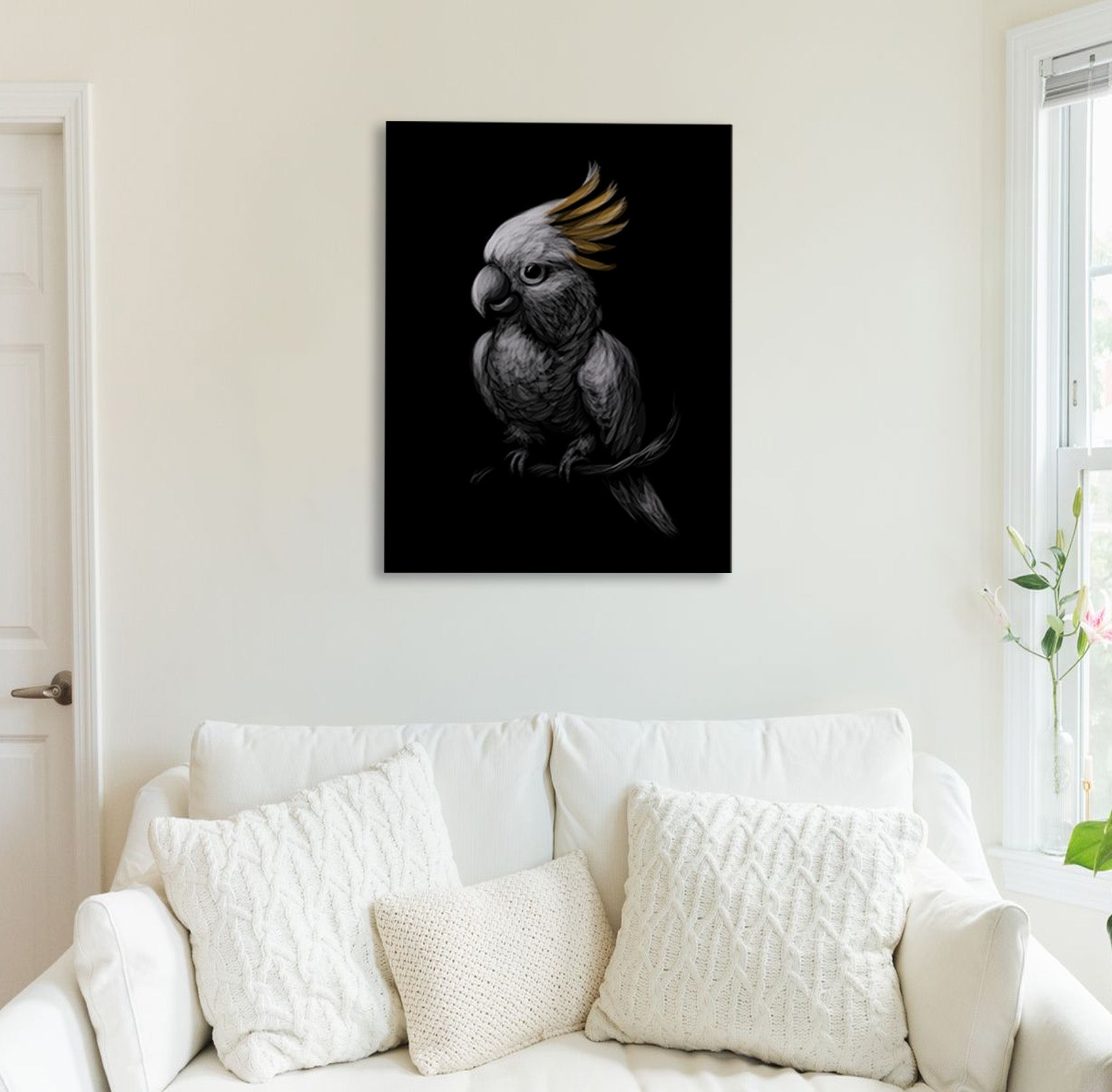 Parrot Perch Canvas Print