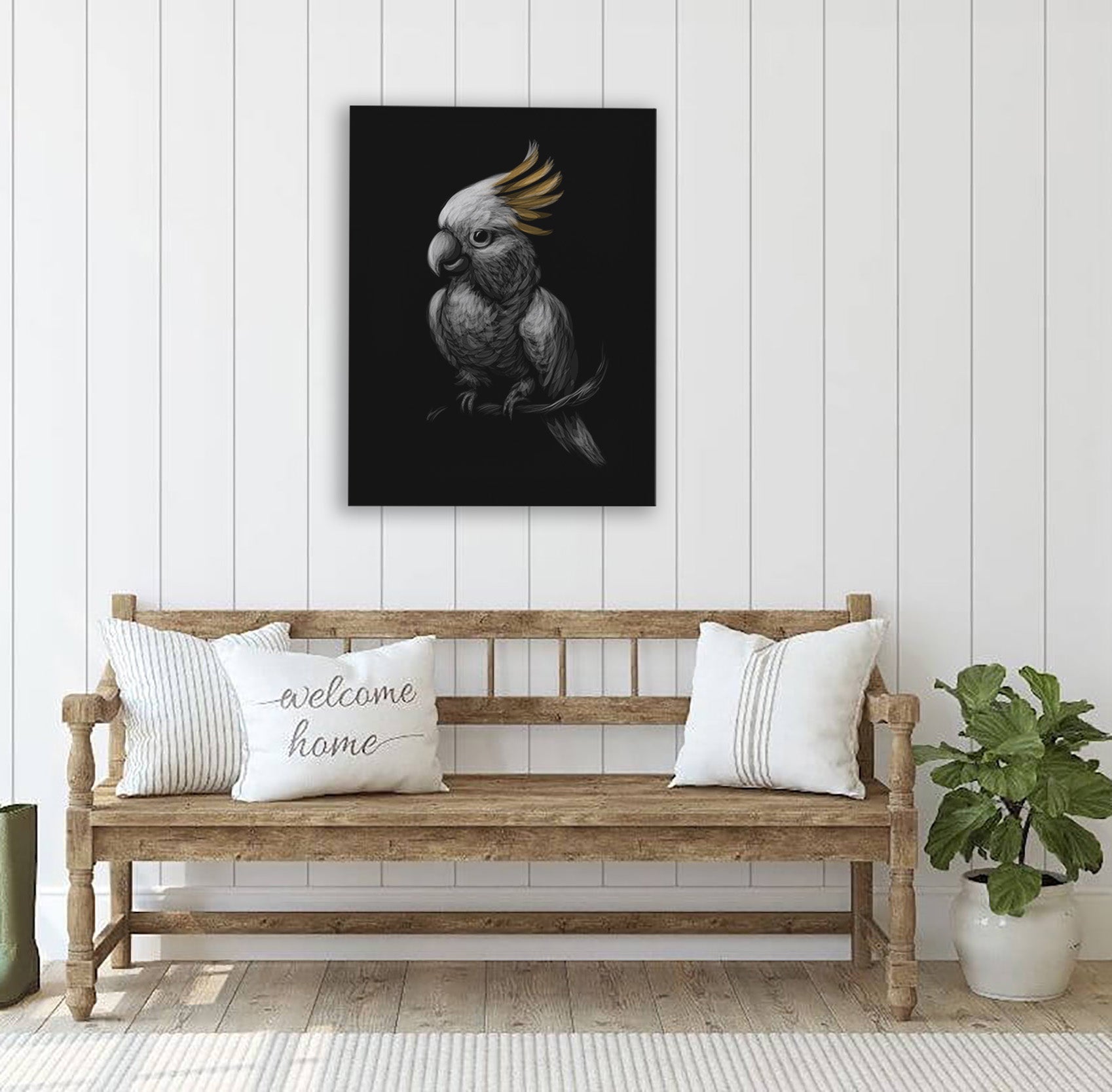 Parrot Perch Canvas Print