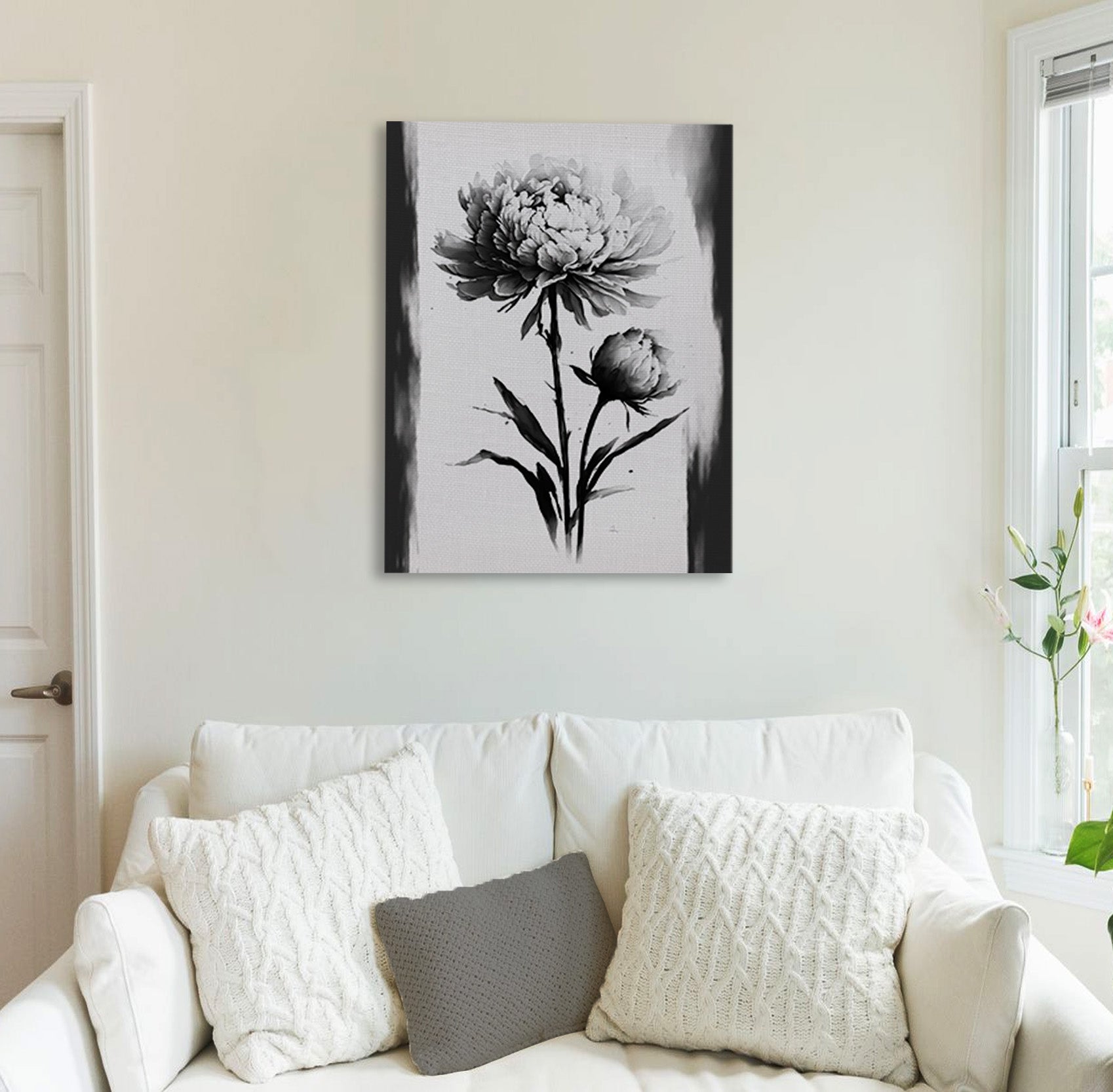 Petal Sketch Canvas Print