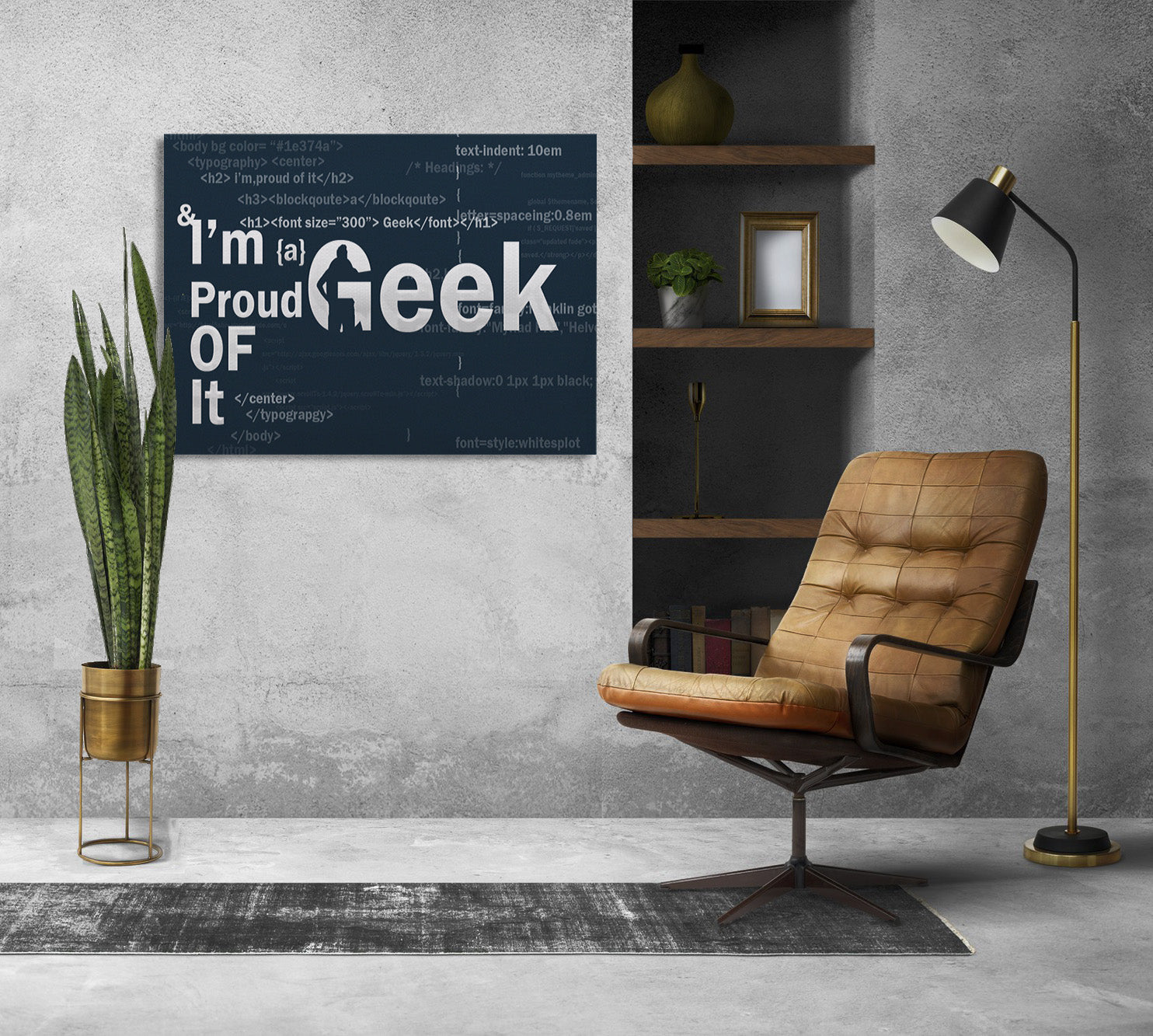 Proud Geek Canvas Print