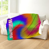 Tie Dye Sherpa Blanket