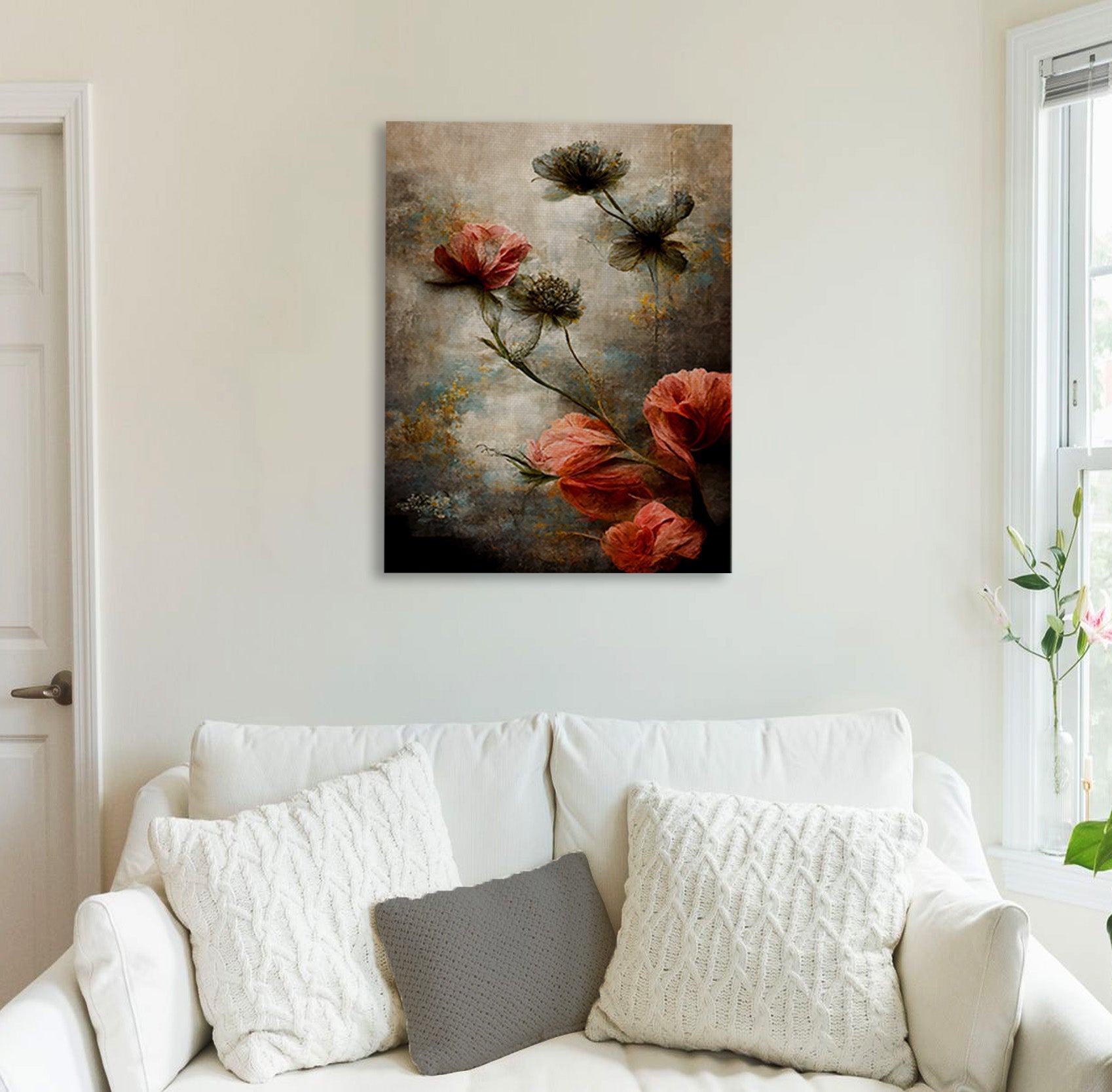 Red Flowers Canvas Print