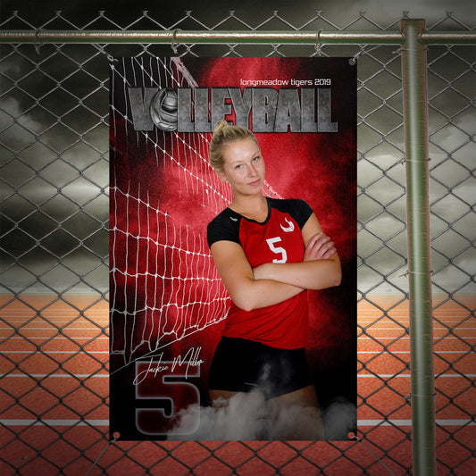 Rocked Volleyball Banner