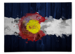 Colorado Flag Design_4 Area Rug