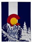Colorado Flag Design_5 Area Rug