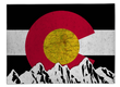 Colorado Flag Design_2 Area Rug