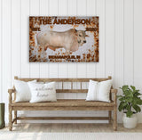 Rusted Cattle Canvas Art