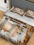 Rusted Cattle Duvet Cover Set