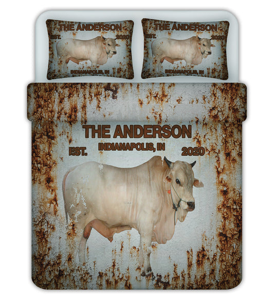 Rusted Cattle Duvet Cover Set